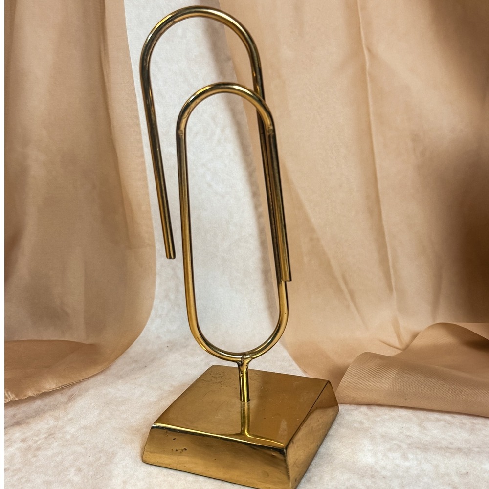 Brass Paperclip‎ Letter Holder